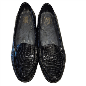 SAS Simply Tripad Black Crocodile Pattern Loafers In Size 91/2 N